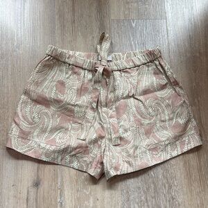 ALC Tan & green Patterned Shorts